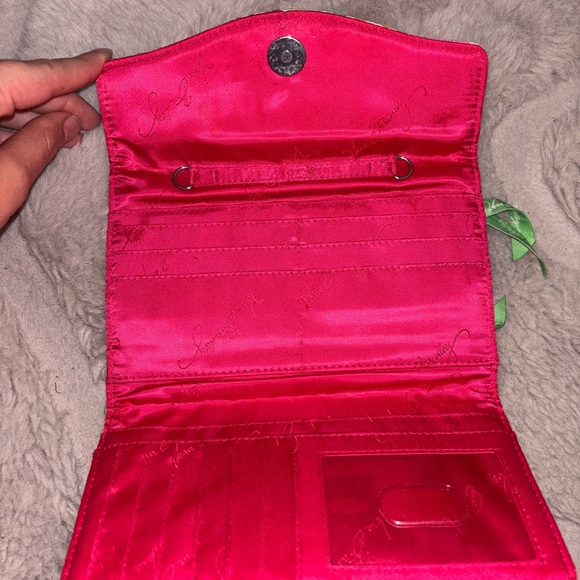 Vera Bradley Green and Purple Paisley Wallet - Picture 2 of 3